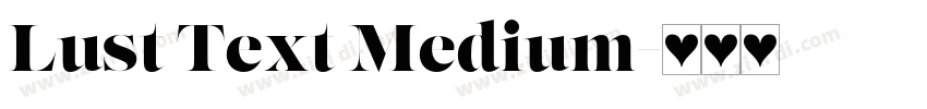 Lust Text Medium字体转换